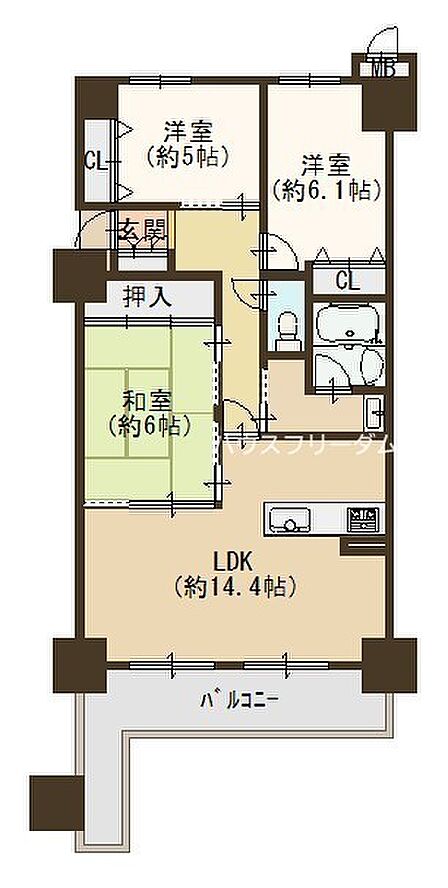 3LDKの間取り♪