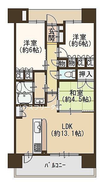 間取りを拡大表示
