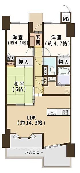 間取りを拡大表示