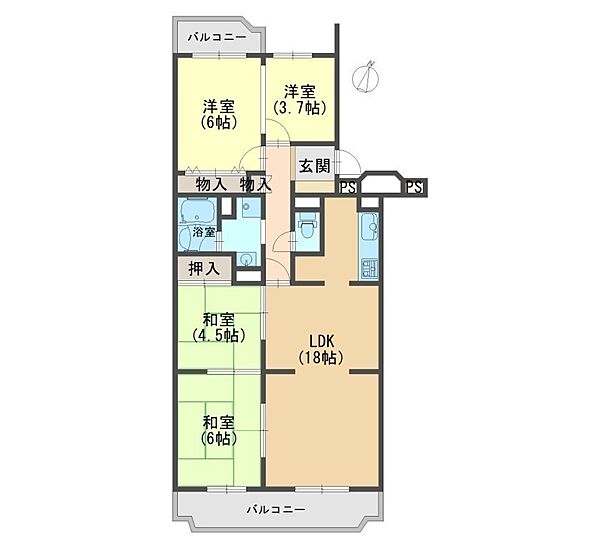 間取りを拡大表示