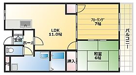 サンハイツ旭ヶ丘  ｜ 大阪府柏原市旭ケ丘3丁目（賃貸マンション2LDK・3階・65.00㎡） その2