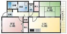 グランバレー  ｜ 大阪府羽曳野市樫山（賃貸マンション2LDK・2階・50.00㎡） その2