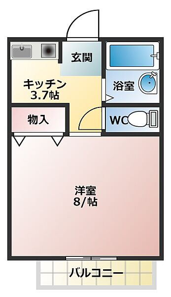 グランデュール羽曳ヶ丘 ｜大阪府羽曳野市羽曳が丘4丁目(賃貸マンション1K・2階・23.77㎡)の写真 その2