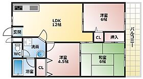 セシル古市  ｜ 大阪府羽曳野市白鳥3丁目（賃貸マンション3LDK・3階・56.70㎡） その2