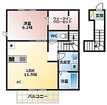 スプラッシュMY  ｜ 大阪府羽曳野市伊賀3丁目（賃貸アパート1LDK・2階・51.57㎡） その2