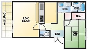 R-10古室3丁目ハイツ  ｜ 大阪府藤井寺市古室3丁目（賃貸アパート2LDK・2階・49.17㎡） その2