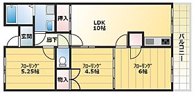 ベルベ田中  ｜ 大阪府藤井寺市藤井寺3丁目（賃貸マンション3LDK・4階・59.18㎡） その2