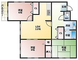 ボンサンテ西浦  ｜ 大阪府羽曳野市西浦1丁目（賃貸マンション3LDK・4階・60.00㎡） その2