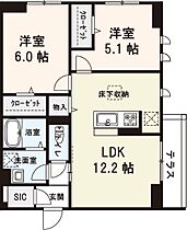 東京都江戸川区篠崎町4丁目（賃貸マンション2LDK・1階・52.84㎡） その2