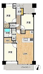 グランベル西新井 3LDKの間取図画像
