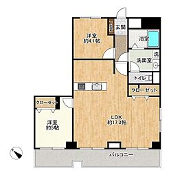 ダイアパレス金町 2LDKの間取図画像