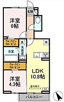 ソレアード  ｜ 岡山県倉敷市連島町鶴新田（賃貸アパート2LDK・1階・50.38㎡） その2