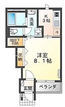 カーサ　グリシーヌ  ｜ 岡山県倉敷市連島町鶴新田（賃貸アパート1K・1階・31.07㎡） その2