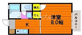 シャーメゾンスイート　B棟  ｜ 岡山県岡山市北区田中（賃貸アパート1K・2階・26.46㎡） その2