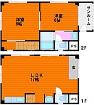 パルコート茶屋町  ｜ 岡山県倉敷市茶屋町（賃貸マンション2LDK・1階・60.00㎡） その2