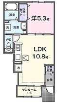 グレイスメゾン　Ａ  ｜ 岡山県倉敷市浜町1丁目（賃貸アパート1LDK・1階・40.02㎡） その2