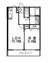 HOPELODGE Ｉ  ｜ 岡山県倉敷市茶屋町（賃貸アパート1LDK・2階・40.33㎡） その2