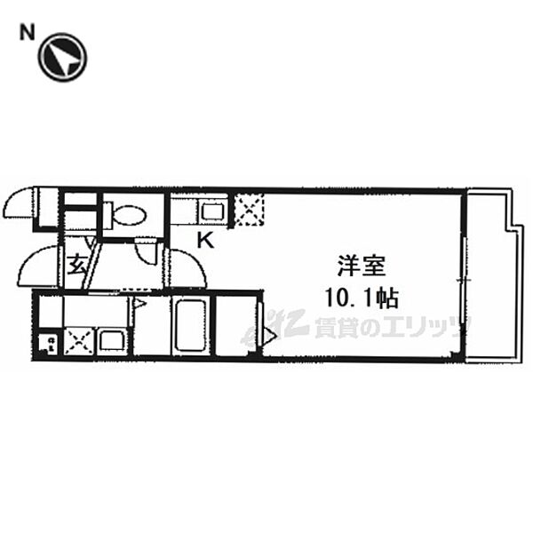 プログレＮアルファ 306｜大阪府枚方市津田駅前１丁目(賃貸マンション1R・3階・27.25㎡)の写真 その2