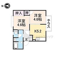 奈良県奈良市秋篠町（賃貸アパート2K・1階・37.00㎡） その2