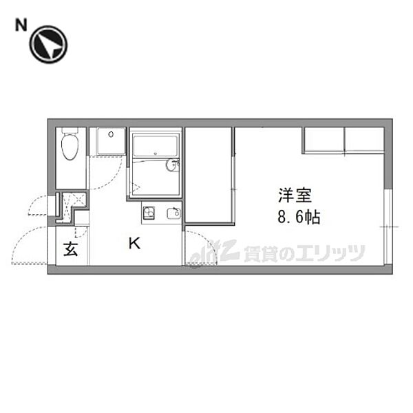 レオパレス寺嶋Ｂ 108｜大阪府枚方市堂山２丁目(賃貸アパート1K・1階・23.18㎡)の写真 その2