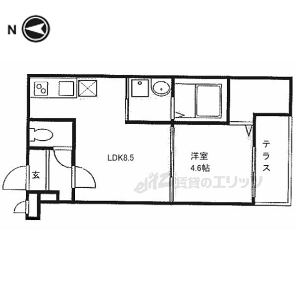 大阪府枚方市長尾元町2丁目(賃貸アパート1LDK・1階・33.36㎡)の写真 その2