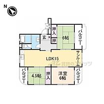 奈良県生駒市東生駒月見町（賃貸マンション3LDK・3階・81.09㎡） その2