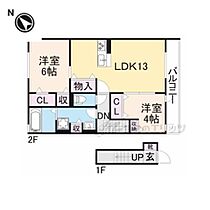 奈良県奈良市二名3丁目（賃貸アパート2LDK・2階・55.64㎡） その2