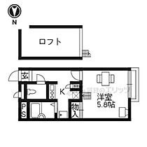 大阪府枚方市出屋敷元町1丁目（賃貸アパート1K・2階・20.28㎡） その2