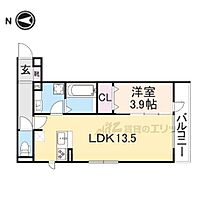 大阪府寝屋川市池田新町（賃貸アパート1LDK・2階・43.72㎡） その2