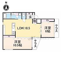 奈良県奈良市富雄北2丁目（賃貸アパート2LDK・1階・68.31㎡） その2