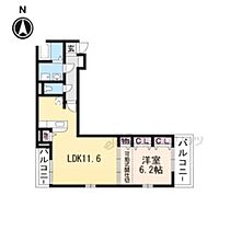 大阪府枚方市大峰元町1丁目（賃貸アパート1LDK・3階・45.80㎡） その2