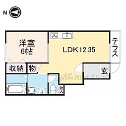 ルシアS&T 1LDKの間取図画像