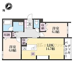 近鉄奈良線 学園前駅 徒歩6分の賃貸マンション