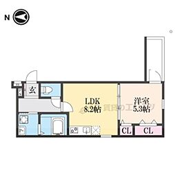間取図画像 1LDK