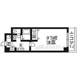 M'プラザ津田駅前12番館 1Kの間取図画像