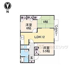 ソレイユ・ルボン 3LDKの間取図画像