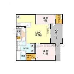 Reve 2LDKの間取図画像