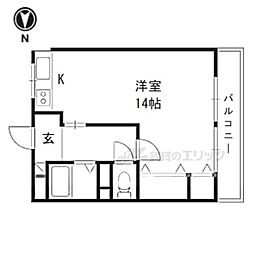 レオハイム田口 ワンルームの間取図画像