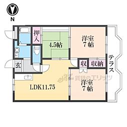 サンファーストウエダ 3LDKの間取図画像
