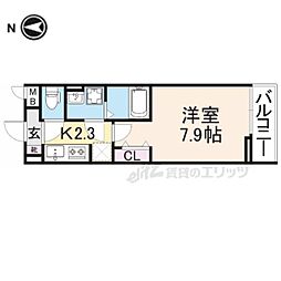 ドリーム錦・走谷 1Kの間取図画像