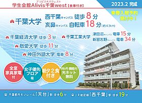 学生会館 Alivis千葉west[食事付き]  ｜ 千葉県千葉市稲毛区轟町３丁目7-14（賃貸マンション1R・6階・20.60㎡） その14