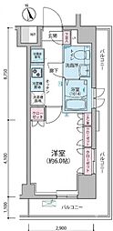 ジェノヴィア堀切菖蒲園 1Kの間取図画像