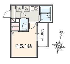 メルディア北与野V  ｜ 埼玉県さいたま市中央区下落合4丁目（賃貸アパート1K・1階・17.80㎡） その2