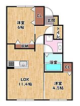 ベルフルール 103 ｜ 滋賀県彦根市馬場1丁目4-22（賃貸アパート2LDK・1階・50.05㎡） その2