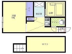 MTセジュール ワンルームの間取図画像