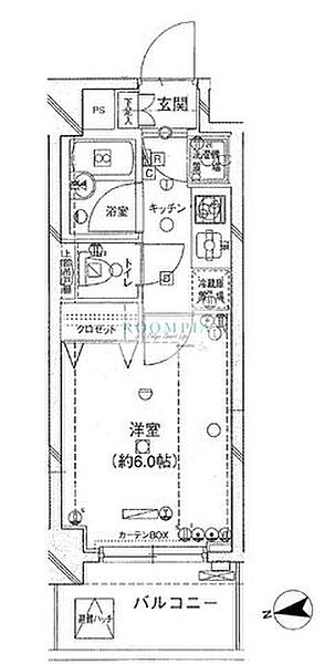 パレステュディオ目黒東 602｜東京都品川区東五反田５丁目(賃貸マンション1K・6階・19.88㎡)の写真 その2