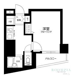スカイコート池袋7 1Kの間取図画像