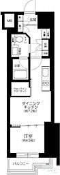 ザ・パークワンズ渋谷本町 1DKの間取図画像