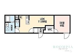 文京区大塚2丁目マンション 1LDKの間取図画像