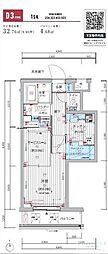 メインステージ練馬春日町 1SKの間取図画像